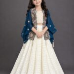 Girls Designer Indo-Western Lehenga